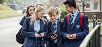 Smart phones out at school.