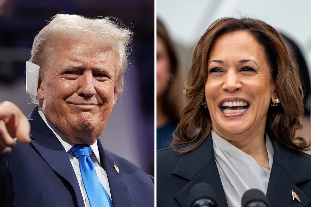 US Election, Trump and Harris, Neck and Neck