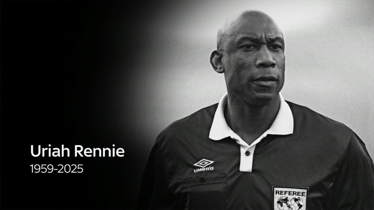 Uriah Rennie dies at 65.