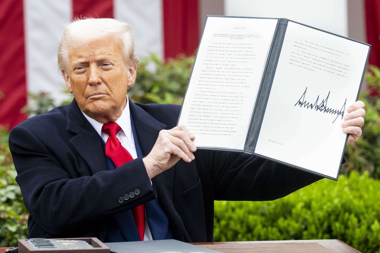 Trump tariffs held up in court.